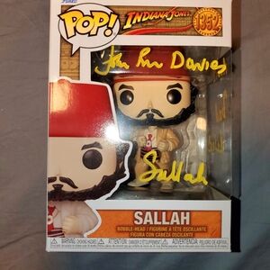 Autographed Funko Pop JOHN RHYS-DAVIES SIGNED INDIANA JONES SALLAH FUNKO POP!N